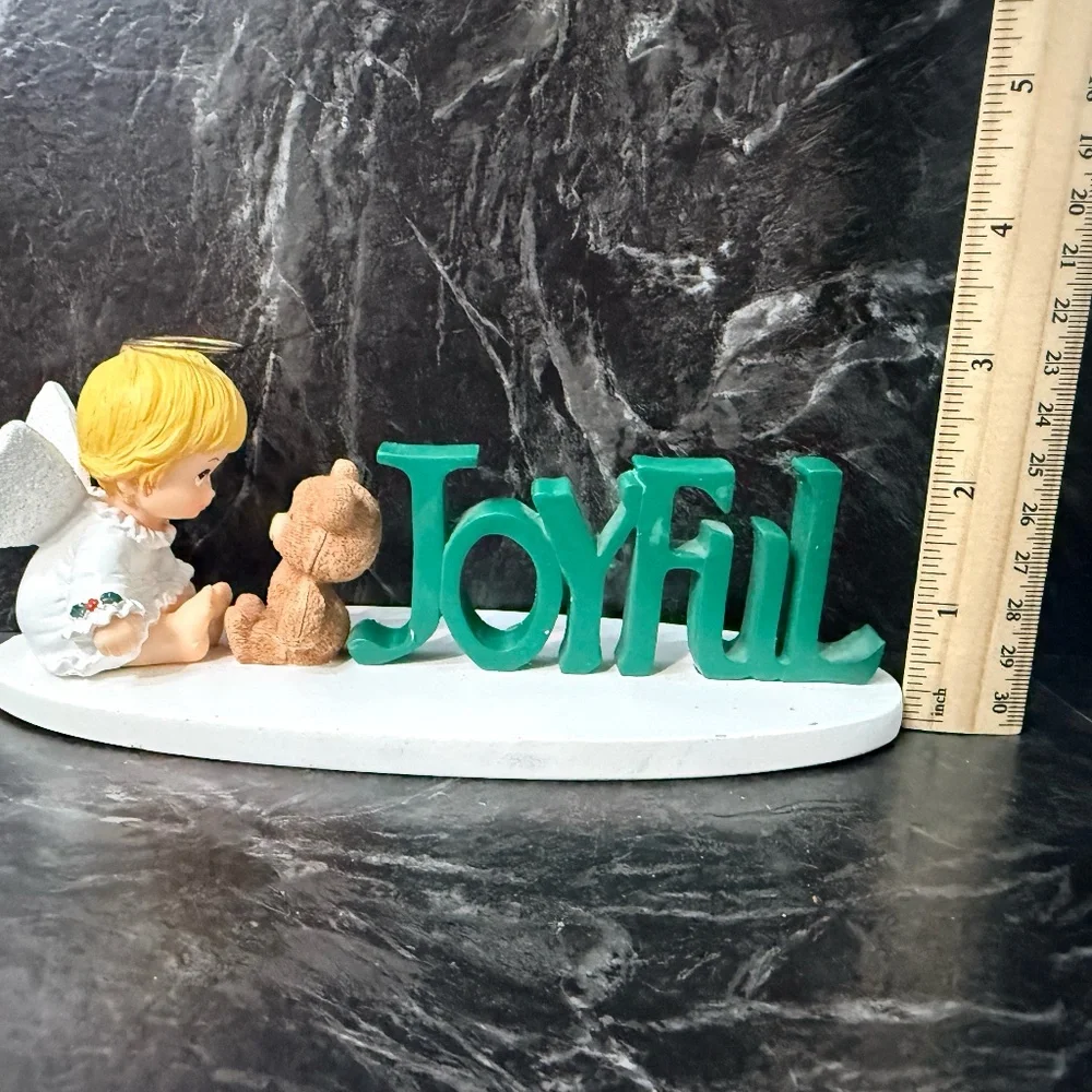 Angels Decorative Table Signs with “Joyful” and “Faith